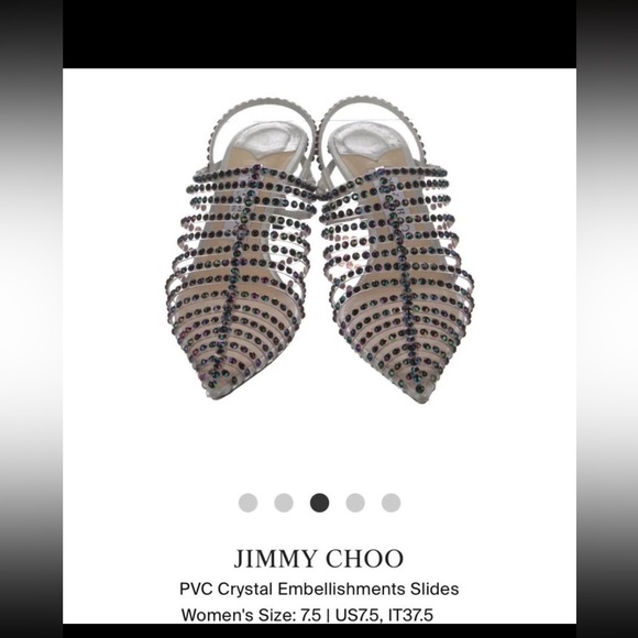Jimmy Choo embellished PVC slides - Picture 5 of 7